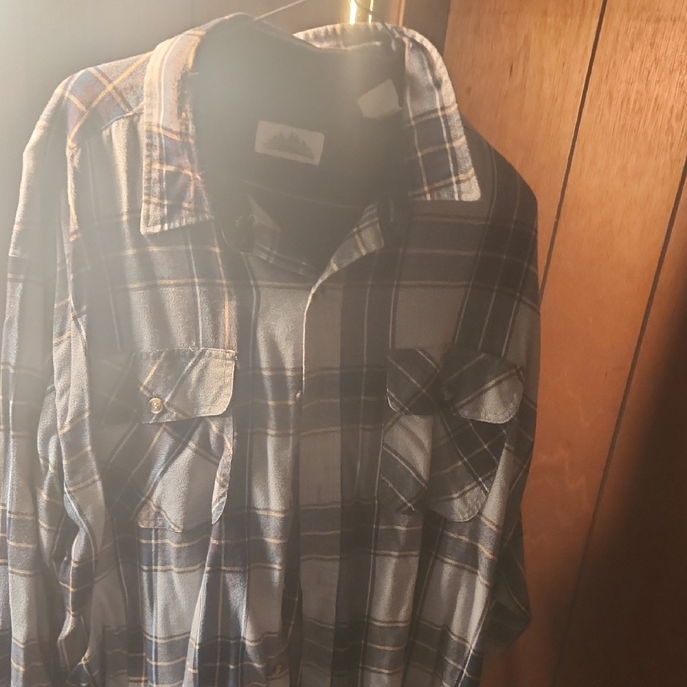 Vintage Timber Trail Men's Plaid Flannel Shirt XL